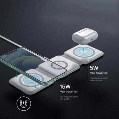 3-in-1 Magnetic MagSafe Wireless Charger